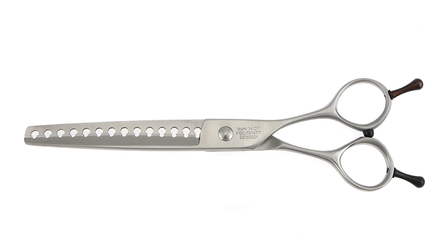 Izumi 14 Professional Grooming Shears Texture | Fresh Shears Stay