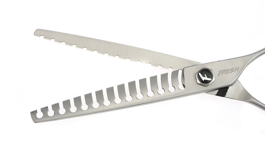 Fresh Shears Instagram Razor Izumi 14 Professional Grooming Shears Texture | Fresh Shears Stay Fresh